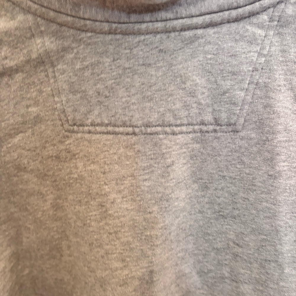L. L. Bean Light Gray Zip Up Sweatshirt Kangaroo Pocket Cozy Fall Fireside - Picture 4 of 8